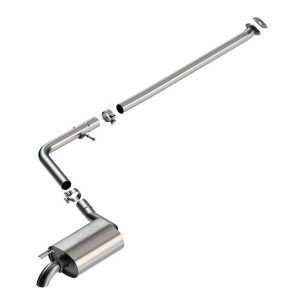 Borla Exhaust System Kit, S-Type Cat Back System, T-304 Stainless Steel, With Muffler, 2-1/4 Inch Pipe Diameter – 140920