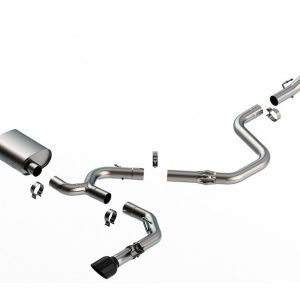 Borla Exhaust System Kit, Atak ® Series Cat Back System, T-304 Stainless Steel, With Muffler, 3 Inch Pipe Diameter – 140925BC