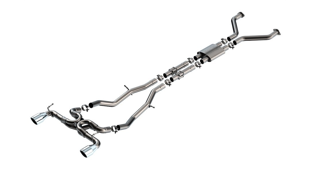 Borla Exhaust System Kit, Atak ® Series Cat Back System, T-304 Stainless Steel, With Muffler, 2-1/2 Inch Pipe Diameter – 140930