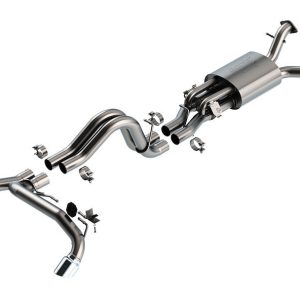 Borla Exhaust System Kit, Atak ® Series Cat Back System, T-304 Stainless Steel, With Muffler, 2-3/4 Inch Pipe Diameter – 140934