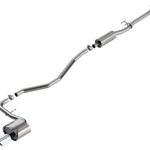 Borla Exhaust System Kit, S-Type Cat Back System, T-304 Stainless Steel, With Muffler, 2-1/4 Inch Pipe Diameter, Single Exhaust Single Exit – 140941