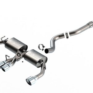 Borla Exhaust System Kit, Atak ® Series Cat Back System, T-304 Stainless Steel, With Mufflers – 140942