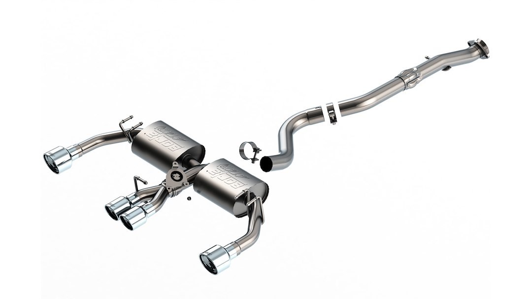 Borla Exhaust System Kit, Atak ® Series Cat Back System, T-304 Stainless Steel, With Mufflers – 140942