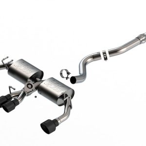 Borla Exhaust System Kit, Atak ® Series Cat Back System, T-304 Stainless Steel, With Mufflers – 140942CB