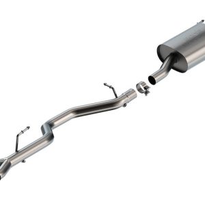 Borla Exhaust System Kit, S-Type Cat Back System, T-304 Stainless Steel, With Muffler, 2-1/4 Inch Pipe Diameter – 140947BC
