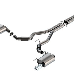 Borla Exhaust System Kit, Atak ® Series Cat Back System, T-304 Stainless Steel, With Mufflers, 3 Inch Pipe Diameter – 140961