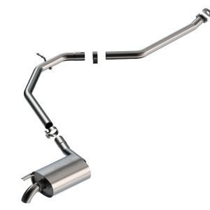 Borla Exhaust System Kit, S-Type Cat Back System, T-304 Stainless Steel, With Muffler, 2-1/4 Inch Pipe Diameter – 140968