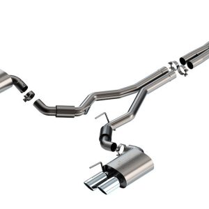 Borla Exhaust System Kit, Atak ® Series Cat Back System, T-304 Stainless Steel, With Mufflers, 3 Inch Pipe Diameter – 140970