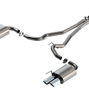 Borla Exhaust System Kit, Atak ® Series Cat Back System, T-304 Stainless Steel, With Mufflers, 2-1/2 Inch Pipe Diameter – 140982