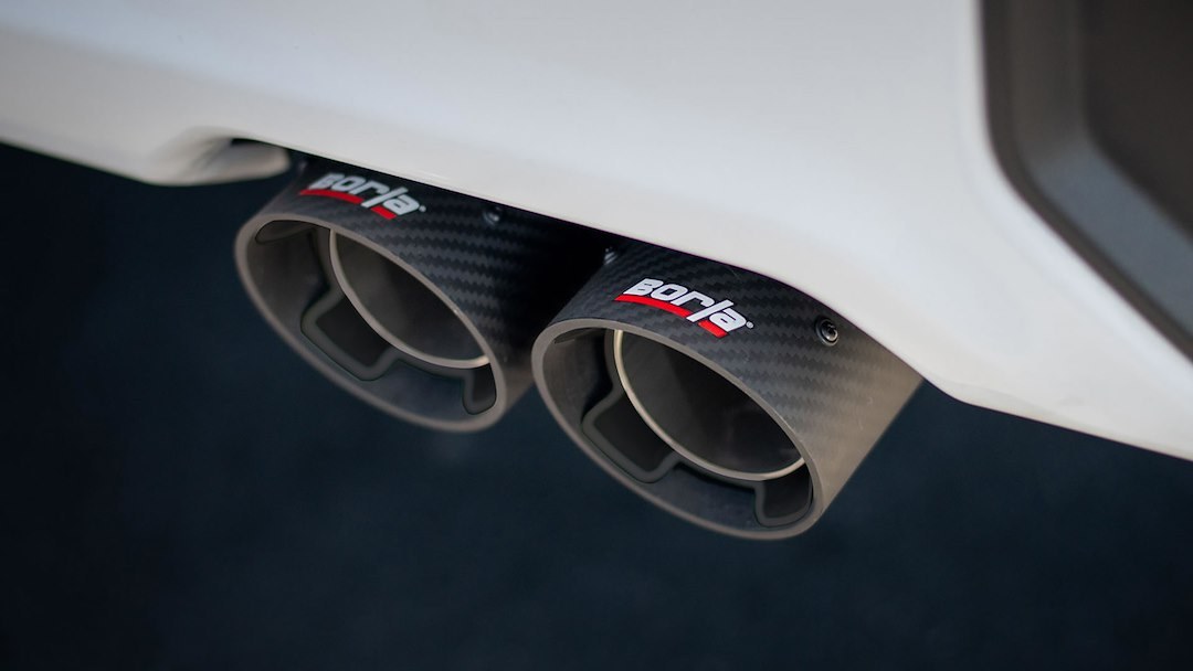 Borla Exhaust System Kit, Atak ® Series Cat Back System, T-304 Stainless Steel, With Muffler, 3-1/2 Inch Into 2-3/4 Inch Pipe Diameter – 140997CFBA