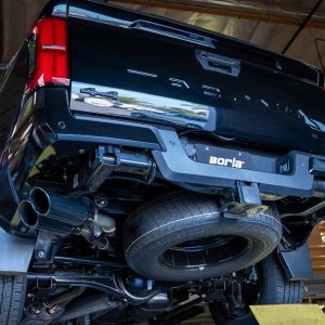 Borla Exhaust System Kit, S-Type Cat Back System, T-304 Stainless Steel, With Muffler, 2-3/4 Inch to 2-1/4 Inch Pipe Diameter – 141006BC