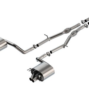 Borla Exhaust System Kit, S-Type Cat Back System, T-304 Stainless Steel, With Mufflers – 141011
