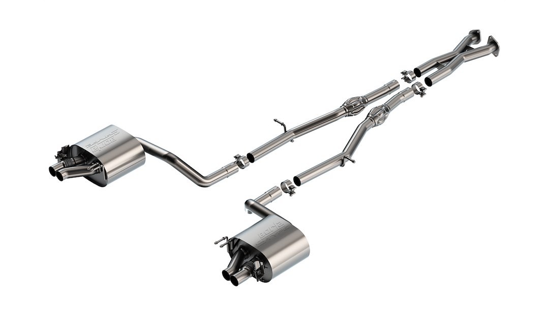 Borla Exhaust System Kit, S-Type Cat Back System, T-304 Stainless Steel, With Mufflers – 141011