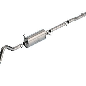 Borla Exhaust System Kit, Atak ® Series Cat Back System, T-304 Stainless Steel, With Muffler, 2-3/4 Inch to 3-1/2 Inch Pipe Diameter – 141015BC