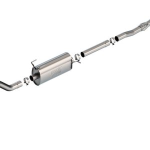 Borla Exhaust System Kit, Atak ® Series Cat Back System, T-304 Stainless Steel, With Muffler, 2-3/4 Inch to 3-1/2 Inch Pipe Diameter – 141017BC