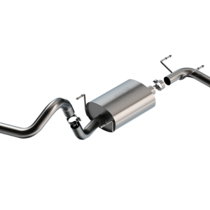 Borla Exhaust System Kit, S-Type Cat Back System, T-304 Stainless Steel, With Muffler, 2-3/4 Inch Pipe Diameter – 141032