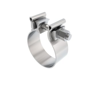Borla Exhaust Sleeve Clamp, T-304 Stainless Steel, Fits 2-3/4 Inch Outside Diameter Pipe, 1-1/4 Inch Wide Band, Single – 18327