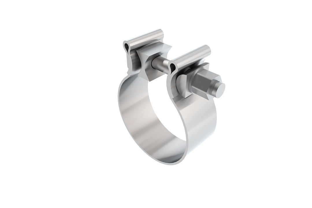 Borla Exhaust Sleeve Clamp, T-304 Stainless Steel, Fits 2-3/4 Inch Outside Diameter Pipe, 1-1/4 Inch Wide Band, Single – 18327
