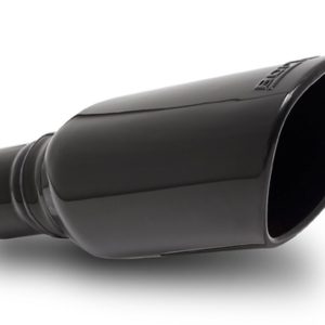 Borla Exhaust Tail Pipe Tip, T-304 Stainless Steel, 2.25 Inch Inlet Diameter, 3.5 X 3.28 Inch Outlet Diameter, Square, Angle Cut, Rolled Edge – 20161