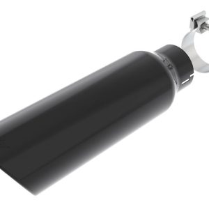 Borla Exhaust Tail Pipe Tip, T-304 Stainless Steel, 2.75 Inch Inlet Diameter, 4 Inch Outlet Diameter, Angle Cut, Rolled Edge, 14 Inch Length – 20162