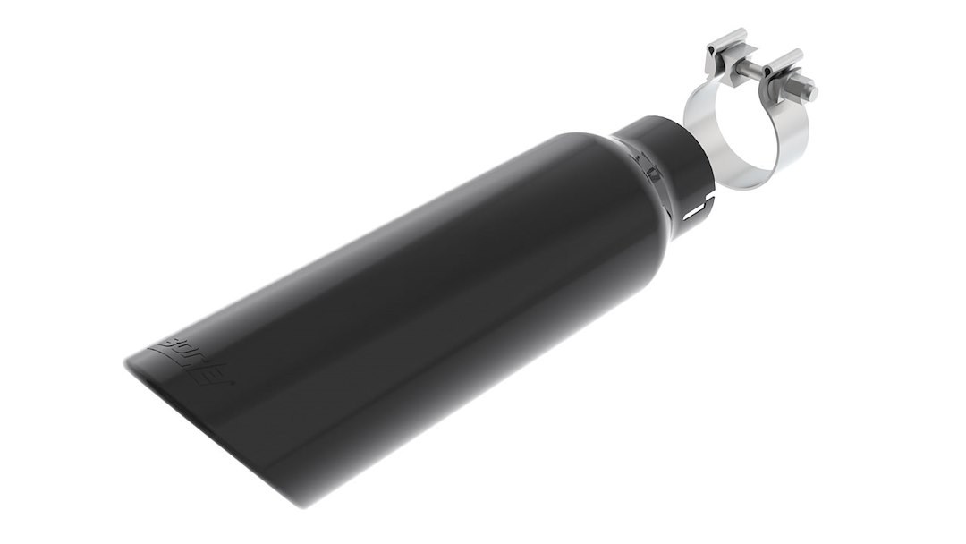 Borla Exhaust Tail Pipe Tip, T-304 Stainless Steel, 2.75 Inch Inlet Diameter, 4 Inch Outlet Diameter, Angle Cut, Rolled Edge, 14 Inch Length – 20162