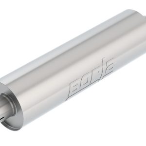 Borla Exhaust Muffler, S-Type, T-304 Stainless Steel, 6 3/4 Inch Round Case, Single 2-3/4 Inch Center Inlet, Single 2-3/4 Inch Center Outlet – 400130