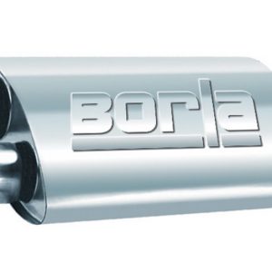 Borla Exhaust Muffler, Pro Xs Series, T-304 Stainless Steel, 9-1/2 Inch Width X 4 Inch Height Case, Dual 2-1/2 Inch Inlet – 400286