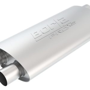 Borla Exhaust Muffler, Pro Xs Series, T-304 Stainless Steel, 9-1/2 Inch Width X 4 Inch Height Case, Dual 2-1/4 Inch Inlet – 400287