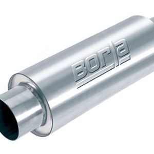 Borla Exhaust Muffler, XR-1 ® Series, T-304 Stainless Steel, 5 Inch Diameter Case, Single 3-1/2 Inch Inner Diameter Center Inlet – 40086