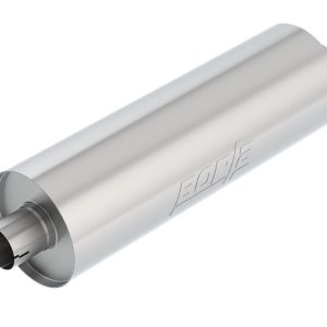 Borla Exhaust Muffler, Touring, T-304 Stainless Steel, 7.75 Inch Round Case, Single 2-3/4 Inch Center Inlet Notched – 401158