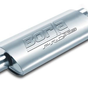 Borla Exhaust Muffler, Pro Xs Series, T-304 Stainless Steel, 9-1/2 Inch Width X 4 Inch Height Case, Single 3 Inch Center Inlet – 40349