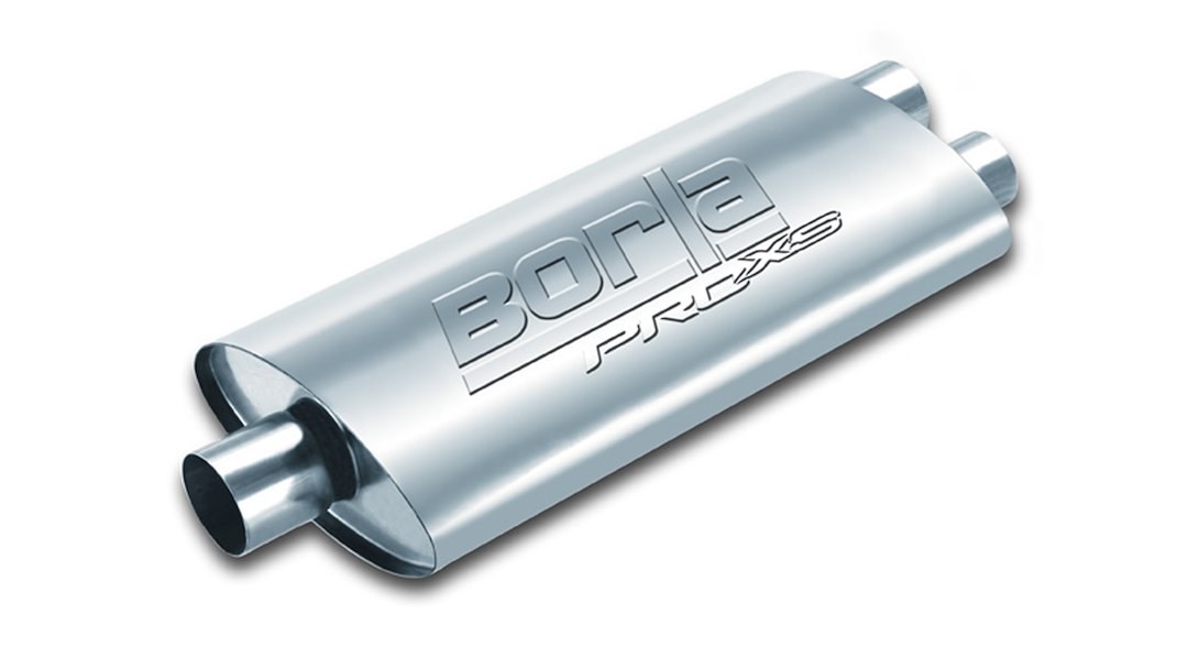 Borla Exhaust Muffler, Pro Xs Series, T-304 Stainless Steel, 9-1/2 Inch Width X 4 Inch Height Case, Single 3 Inch Center Inlet – 40349