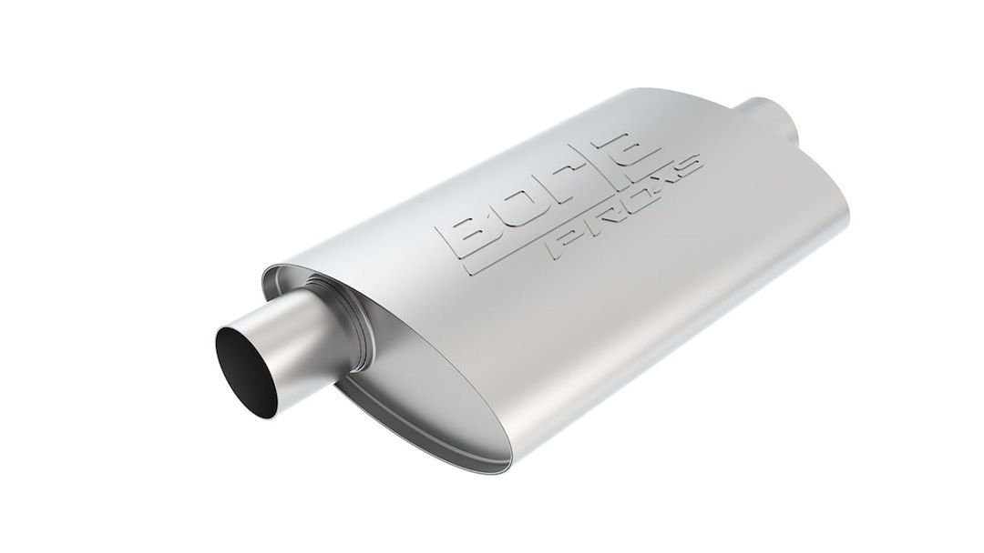 Borla Exhaust Muffler, Pro Xs Series, T-304 Stainless Steel, 9-1/2 Inch Width X 4 Inch Height Case, Single 2-1/2 Inch Center Inlet – 40358