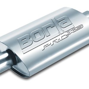 Borla Exhaust Muffler, Pro Xs Series, T-304 Stainless Steel, 9-1/2 Inch Wide X 4 Inch Height Case, Single 2-1/2 Inch Center Inlet – 40364