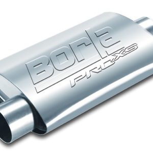Borla Exhaust Muffler, Pro Xs Series, T-304 Stainless Steel, 7.88 Inch Width X 4.24 Inch Height Case, Single 2-1/4 Inch Center Inlet – 40658