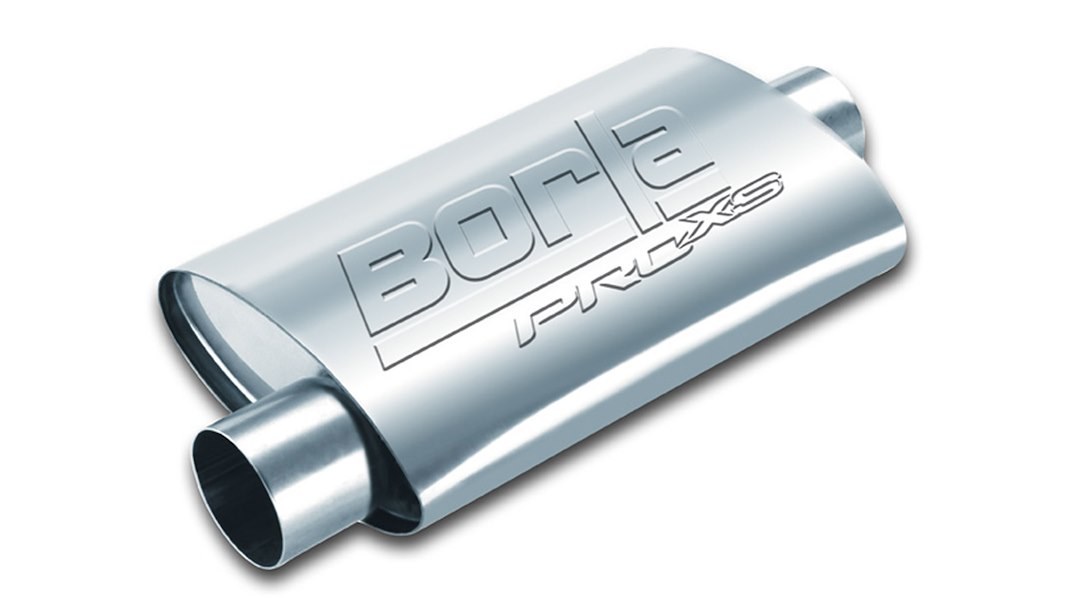 Borla Exhaust Muffler, Pro Xs Series, T-304 Stainless Steel, 7.88 Inch Width X 4.24 Inch Height Case, Single 2-1/4 Inch Center Inlet – 40658