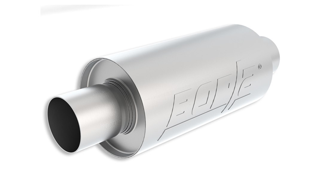 Borla Exhaust Muffler, S-Type, T-304 Stainless Steel, 5 Inch Diameter Case, Single 2-1/2 Inch Center Inlet, Single 2-1/2 Inch Center Outlet – 40842S