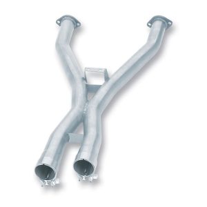Borla Exhaust Crossover Pipe, X-Pipe, T-304 Stainless Steel, 2-1/2 Inch Diameter, Without Converters – 60087