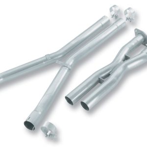 Borla Exhaust Crossover Pipe, X-Pipe, T-304 Stainless Steel, 2-1/2 Inch Diameter, Without Converters – 60089