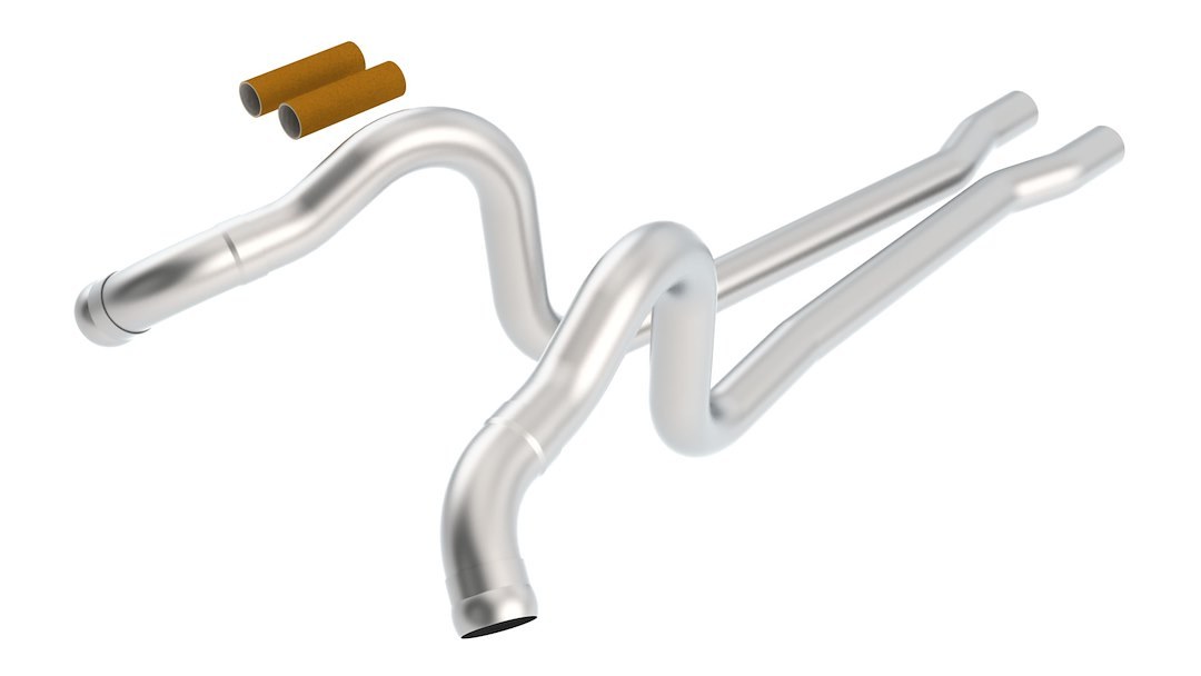 Borla Exhaust Pipe, T-304 Stainless Steel, 2-3/4 Inch Diameter, Over Axle Pipes – 60521