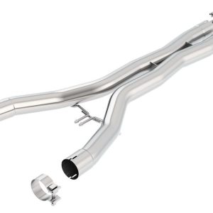 Borla Exhaust Crossover Pipe, X-Pipe, T-304 Stainless Steel, 2-3/4 Inch Pipe Diameter, Without Catalytic Converters – 60548