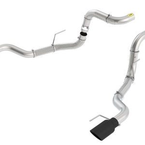 Borla Exhaust System Kit, Exhaust System Kit Axle Back System, T-304 Stainless Steel, Without Muffler, 3 Inch Pipe Diameter – 60640BC