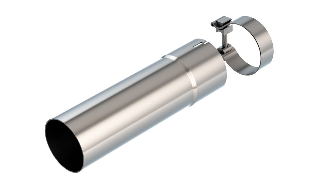 Borla Exhaust Pipe, T-304 Stainless Steel, 3-1/2 Inch Pipe Diameter, With Adapter – 60706