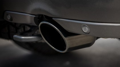 Borla Exhaust Tail Pipe Tip, 3 Inch Inlet Diameter, 5 Inch Outlet Diameter, T-304 Stainless Steel, Black Chrome, Round, Angle-Cut – 60718BC