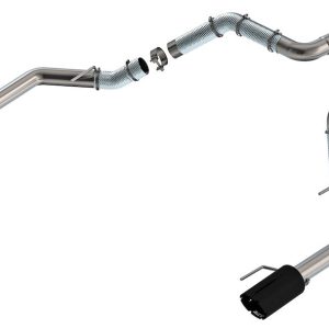 Borla Exhaust Tail Pipe, 3 Inch Diameter, T-304 Stainless Steel, Dual Split Rear Exit – 60727BRCB