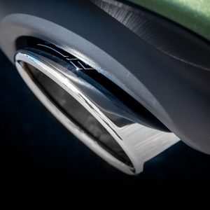 Borla Exhaust Tail Pipe Tip, 3 Inch Inlet Diameter, 5 Inch Outlet Diameter, Bright Chrome T-304 Stainless Steel, Round, Angle-Cut, Rolled Edge – 60729