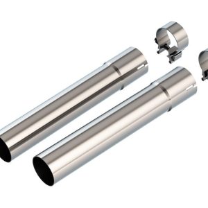 Borla Exhaust Extension Pipe, T-304 Stainless Steel, 2-1/2 Inch Pipe Diameter, 14-1/2 Inch Long, With Clamps – 60734