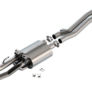 Borla Exhaust System Kit, Atak ® Series Cat Back System, Mid-Section, T-304 Stainless Steel, With Muffler, 2-3/4 Inch Pipe Diameter – 60742