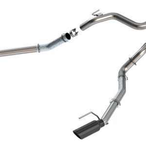 Borla Exhaust Tail Pipe, 2-3/4 Inch Diameter, T-304 Stainless Steel, Dual Split Rear Exit – 60743BC