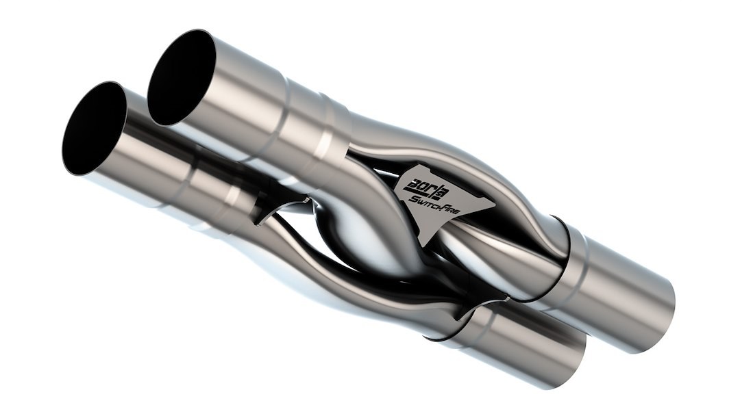 Borla Exhaust Crossover Pipe, Switchfire®, Hydroformed X-Pipe, T-304 Stainless Steel, 3 Inch Pipe Diameter, Without Converter – 60746